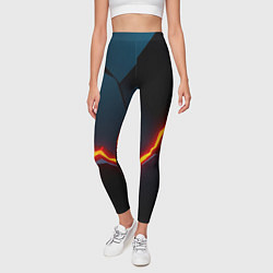 Леггинсы женские Plate split, цвет: 3D-принт — фото 2