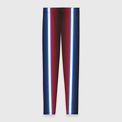 Женские легинсы Color white blue red neon