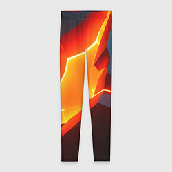 Леггинсы женские Neon orange, цвет: 3D-принт