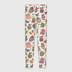 Женские легинсы Новогодний паттерн