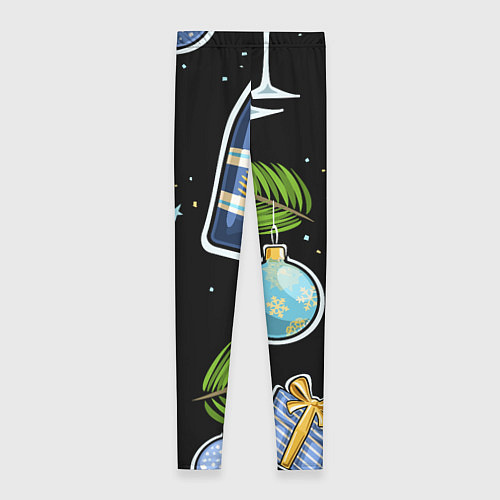 Женские легинсы Новогодний вайб / 3D-принт – фото 2