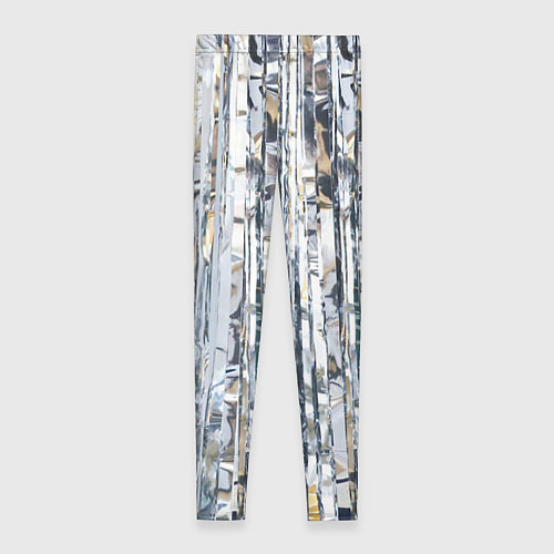 Женские легинсы Новогодний дождик / 3D-принт – фото 2