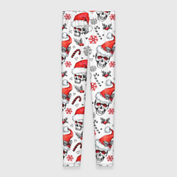 Женские легинсы Новогодние черепа