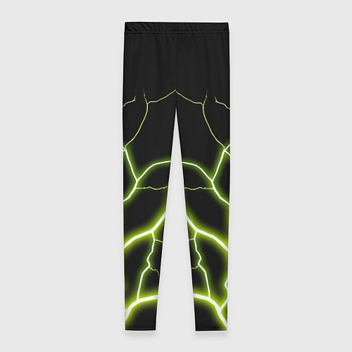 Женские легинсы Color green black / 3D-принт – фото 2