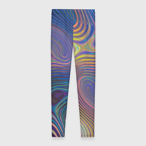Женские легинсы Абстрактная рябь / 3D-принт – фото 2