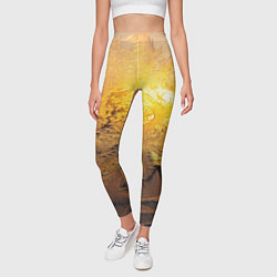 Леггинсы женские Зимний закат, цвет: 3D-принт — фото 2