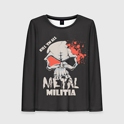 Лонгслив женский Metal Militia, цвет: 3D-принт