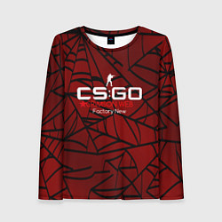 Лонгслив женский Cs:go - Crimson Web Style Factory New Кровавая пау, цвет: 3D-принт