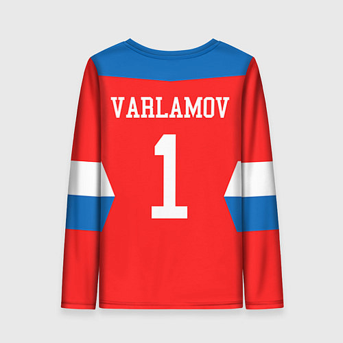 Женский лонгслив Сборная РФ: #1 VARLAMOV / 3D-принт – фото 2