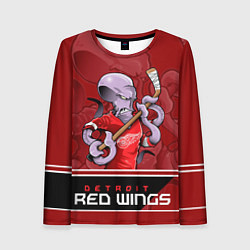 Лонгслив женский Detroit Red Wings, цвет: 3D-принт