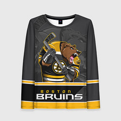 Лонгслив женский Boston Bruins, цвет: 3D-принт
