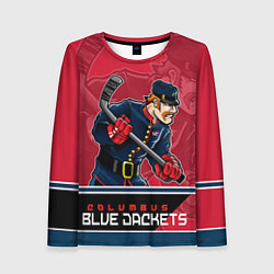 Женский лонгслив Columbus Blue Jackets