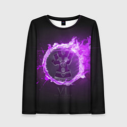 Лонгслив женский Вай, цвет: 3D-принт
