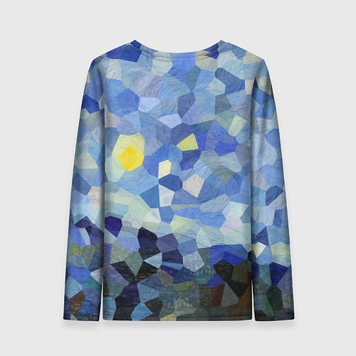 Женский лонгслив Звездная ночь / 3D-принт – фото 2