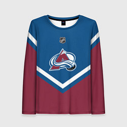 Лонгслив женский NHL: Colorado Avalanche, цвет: 3D-принт