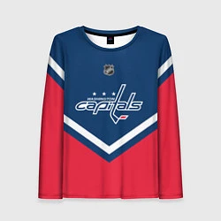 Лонгслив женский NHL: Washington Capitals, цвет: 3D-принт