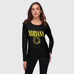 Лонгслив женский Nirvana Rock, цвет: 3D-принт — фото 2