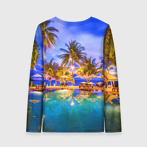Женский лонгслив Таиланд - тропический оазис / 3D-принт – фото 2