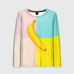 Лонгслив женский Banana, цвет: 3D-принт
