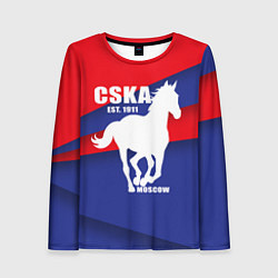 Лонгслив женский CSKA est. 1911, цвет: 3D-принт