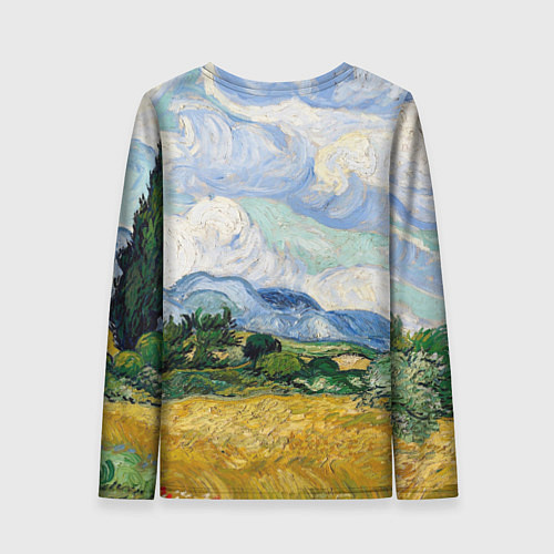 Женский лонгслив Ван Гог Картина / 3D-принт – фото 2