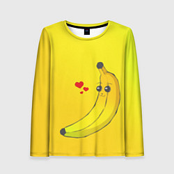 Лонгслив женский Just Banana (Yellow), цвет: 3D-принт