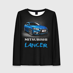 Лонгслив женский Mitsubishi Lancer, цвет: 3D-принт