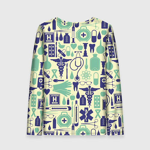 Женский лонгслив Медицина / 3D-принт – фото 2