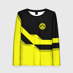 Лонгслив женский BVB FC: Yellow style, цвет: 3D-принт