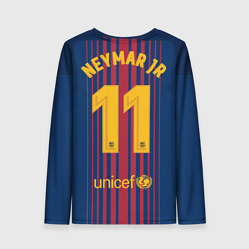 Женский лонгслив Barcelona FC: Neymar Home 17/18 / 3D-принт – фото 2