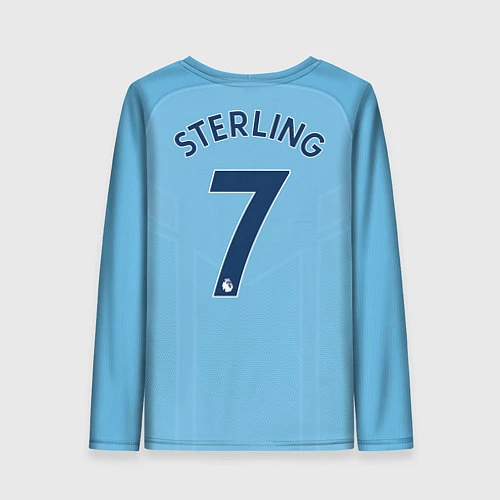 Женский лонгслив Man City FC: Sterling Home 17/18 / 3D-принт – фото 2