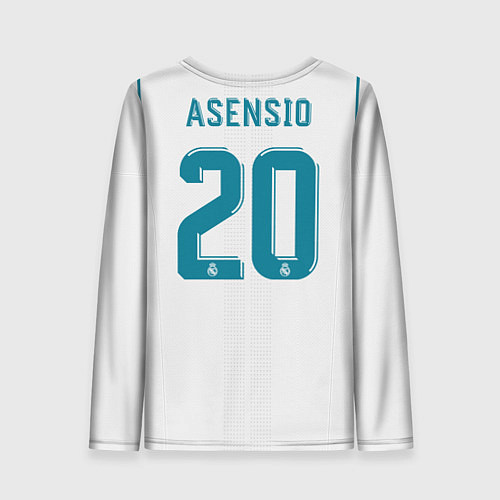 Женский лонгслив Real Mardid FC: Asensio Home 17/18 / 3D-принт – фото 2
