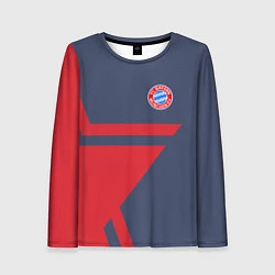 Лонгслив женский FC Bayern: Star, цвет: 3D-принт
