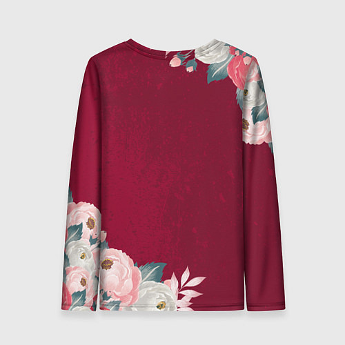 Женский лонгслив Самая лучшая бабушка в мире / 3D-принт – фото 2