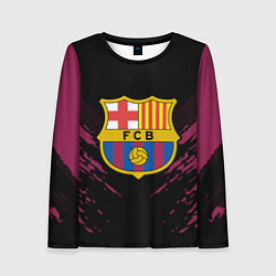 Лонгслив женский Barcelona FC: Sport Fashion, цвет: 3D-принт
