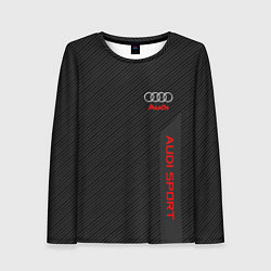 Лонгслив женский Audi: Sport Line, цвет: 3D-принт