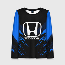 Лонгслив женский Honda: Blue Anger, цвет: 3D-принт
