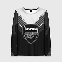 Лонгслив женский FC Arsenal: Black Style, цвет: 3D-принт