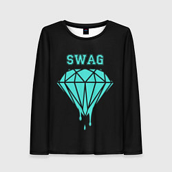 Лонгслив женский Swag diamond, цвет: 3D-принт