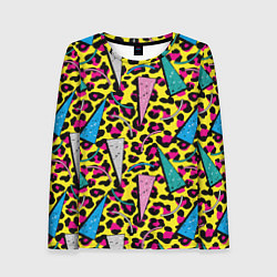 Лонгслив женский 80s Leopard, цвет: 3D-принт
