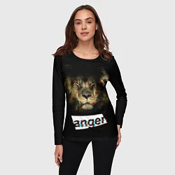 Лонгслив женский Anger Lion, цвет: 3D-принт — фото 2