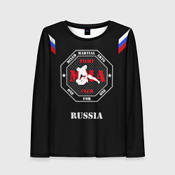 Лонгслив женский MMA Russia, цвет: 3D-принт