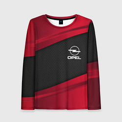 Лонгслив женский Opel: Red Sport, цвет: 3D-принт