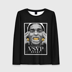 Лонгслив женский ASAP Rocky: Gold Edition, цвет: 3D-принт