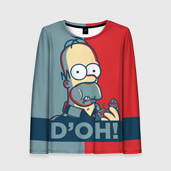 Женский лонгслив Homer Simpson DOH!