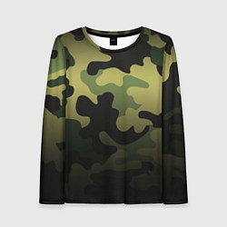 Женский лонгслив Camouflage Green