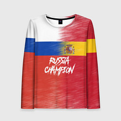 Лонгслив женский Russia - Spain, цвет: 3D-принт