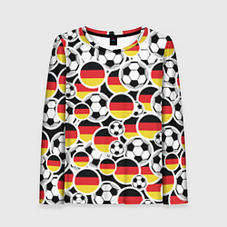 Женский лонгслив Германия: футбольный фанат