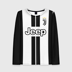 Лонгслив женский FC Juventus: Ronaldo 18-19, цвет: 3D-принт
