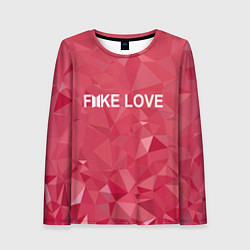 Лонгслив женский BTS: Fake Love, цвет: 3D-принт
